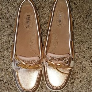 Rose Gold Sperry's Brand New size 8